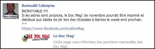 romuald 500x159 [JDR] Doc Mag, le webzine poulpique !