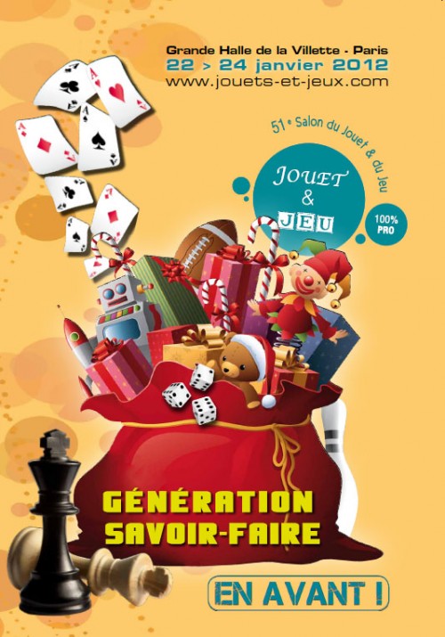 affiche salon 500x715 [Communiqué] Le Salon du Jeu et du Jouet 2012 à la Grande Halle de la Villette 