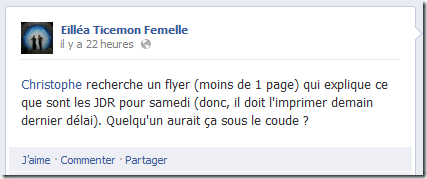 flyer jdr thumb1 Comment expliquer le jeu de role ?