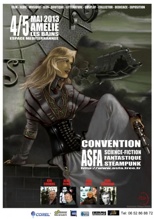Affiche conventi 2 500x712 Convention de SF, Fantastique et Steampunk à Amélie les Bains