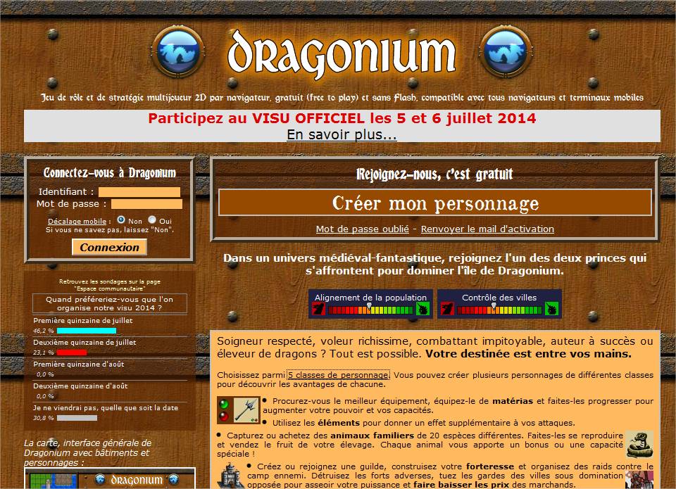 Dragonium, jeu de rôle en ligne gratuit (WMORPGMMORPG)