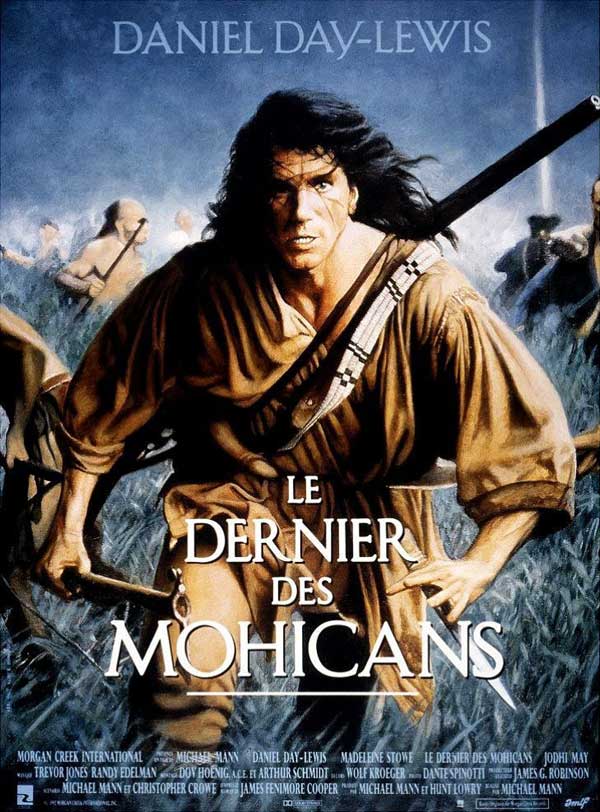 Le Dernier des Mohicans l'affiche du film