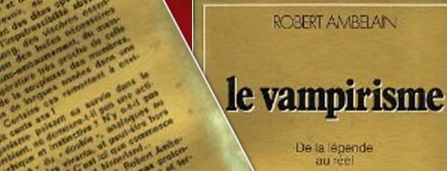 Le vampirisme: de la légende au réel Livre de Robert Ambelain