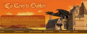La Crypte Oubliée, des ressources pour Jeux de Rôle