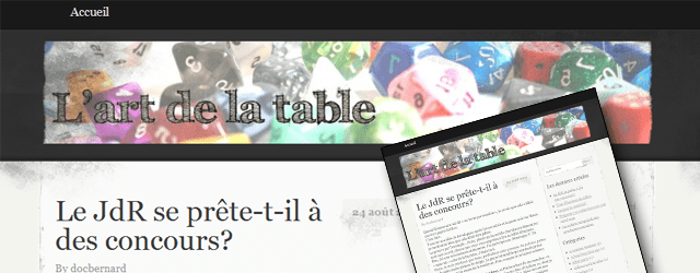 [Blog rôliste] L’art de la table