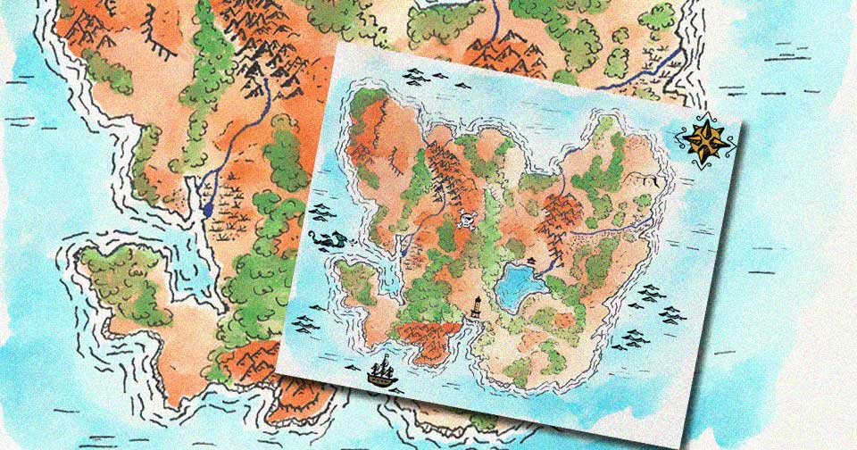 Une île perdue, la carte retrouvée