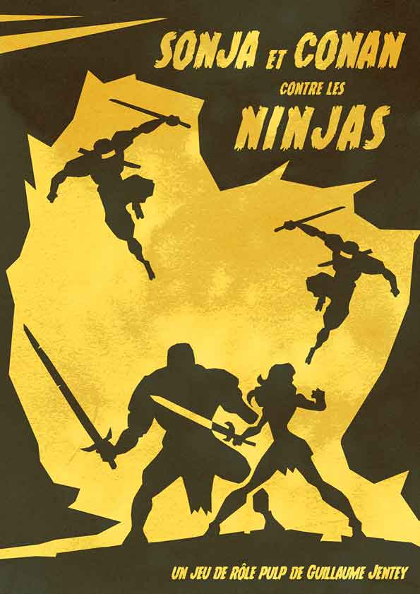 Couverture de Sonja et Conan contre les Ninjas