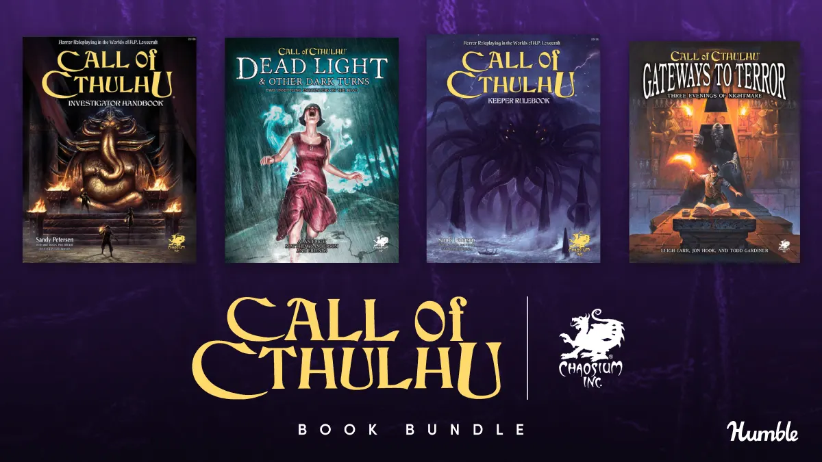 Un mega Bundle de jeu pour Call of Cthulhu en VO pour moins de 25 €