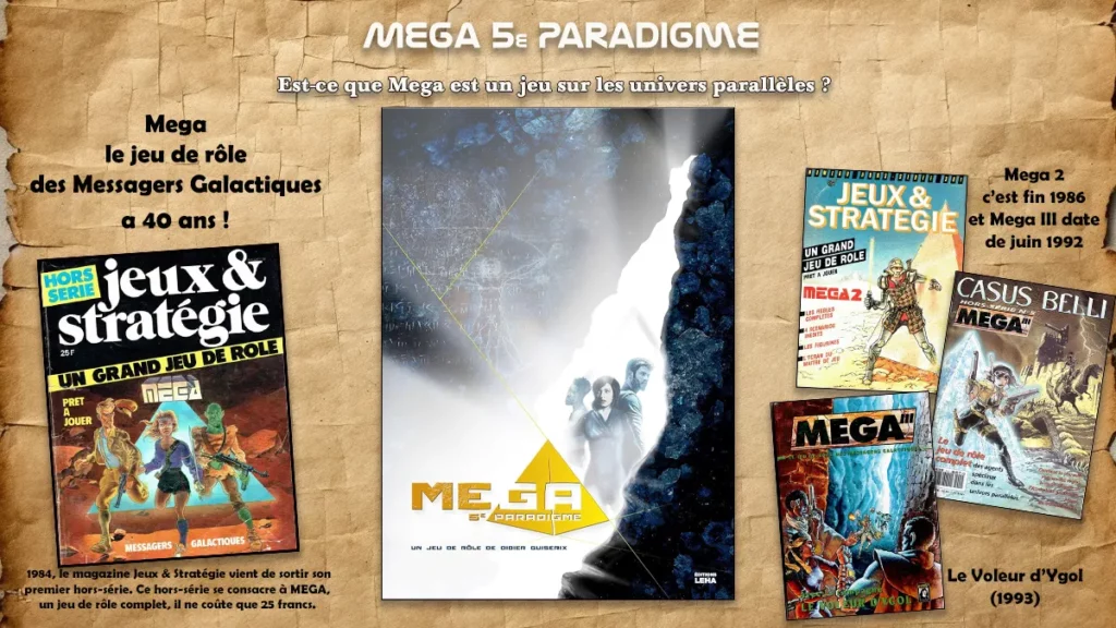 Est-ce que Mega est un jeu sur les univers parallèles ?