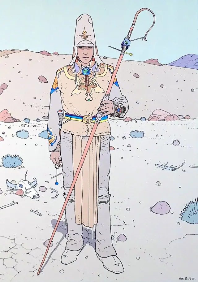 Jean Giraud (Aka Mœbius) sources inépuisables d’inspiration pour Mega